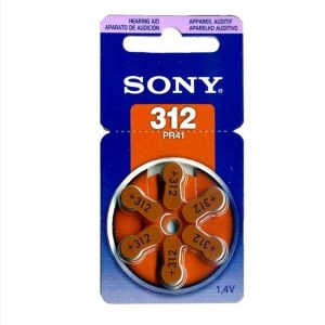 Pila de Li-Iom para audifono Sony 312
